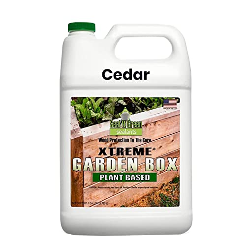 Seal-It-Green-Cedar-Garden-Box-Sealer-Plant-Based-Non-Toxic-and-Non-Leaching-Garden-Bed-Wood-Sealer-Helps-Protect-Cedar-All-Wood-Types-Used-for-Raised-Bed-Gardens-Zero-Toxic-Chemicals Seal It Green Cedar Garden Box Sealer Plant Based Non Toxic and Non Leaching Garden Bed Wood Sealer Helps Protect Cedar All Wood Types Used for Raised Bed Gardens Zero Toxic Chemicals