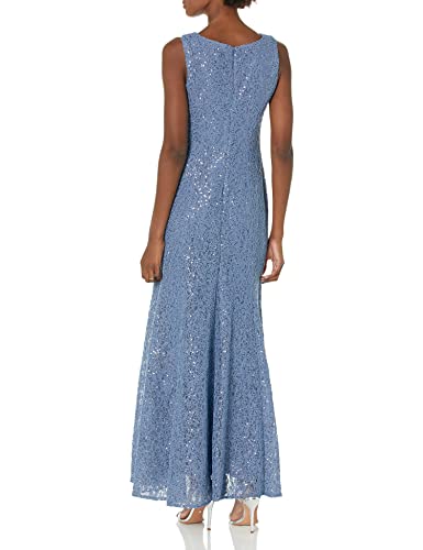 Image of Alex Evenings Women's Long Sleeveless Mother of the Bride Dress with Shawl (Petite and Regular Sizes)