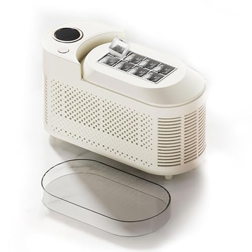 Fabricadora eléctrica portátil de cubos de hielo blanca miniatura 1