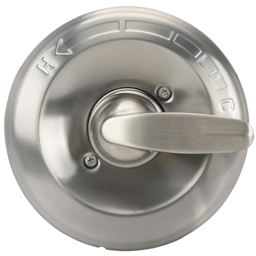 Replacement for Delta Classic 13 Series Single-Function Trim Kit T13010 Shower Handle for Delta R10000 Series Shower Valve Used for Shower Faucet Systems Silver (Cartridge included)
