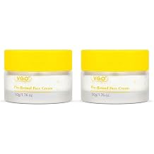 VGO Retinol Cream for Face, 1% Retinol, 1% Bakuchiol, Skin Tightening, Anti Aging and Wrinkle, Facial Firming Cream for All Skin Types 3.52 Fl Oz