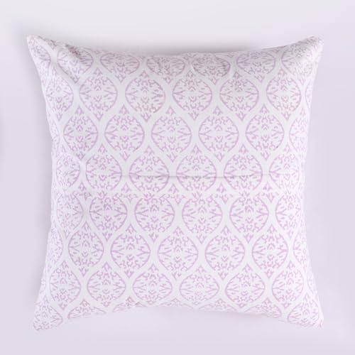 Image of Ravaiyaa - Attitude is everything Cotton Hand Block Printed Soft Cushion Cover Pillow Case 16 inch Square Cushion Sham Set of 2 Piece