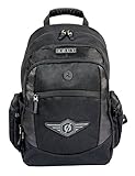 ROUT Adventurer Classic Backpack, Durable & Tough Nylon, Solid Black RBP9123