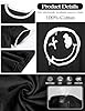 Lonya Women T-Shirt Tops Summer Short Sleeve Ladies Tunic Top Smile Face Printed Casual Tee Shirts Black,L #4
