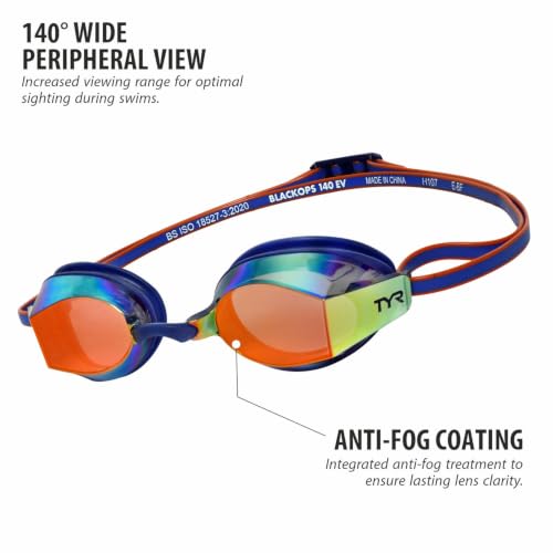 Image of TYR Adult Black Ops 140 EV Goggles - Racing Performance Swim Goggles
