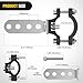Nilight Motorcycle Light Bar Tube Clamp Bracket Fit from 0.7 to 1.2Inch Round Tubes Mounting Brackets Offroad LED Light Pods Front Fork Lights Roof Rack Bumper ATV UTV