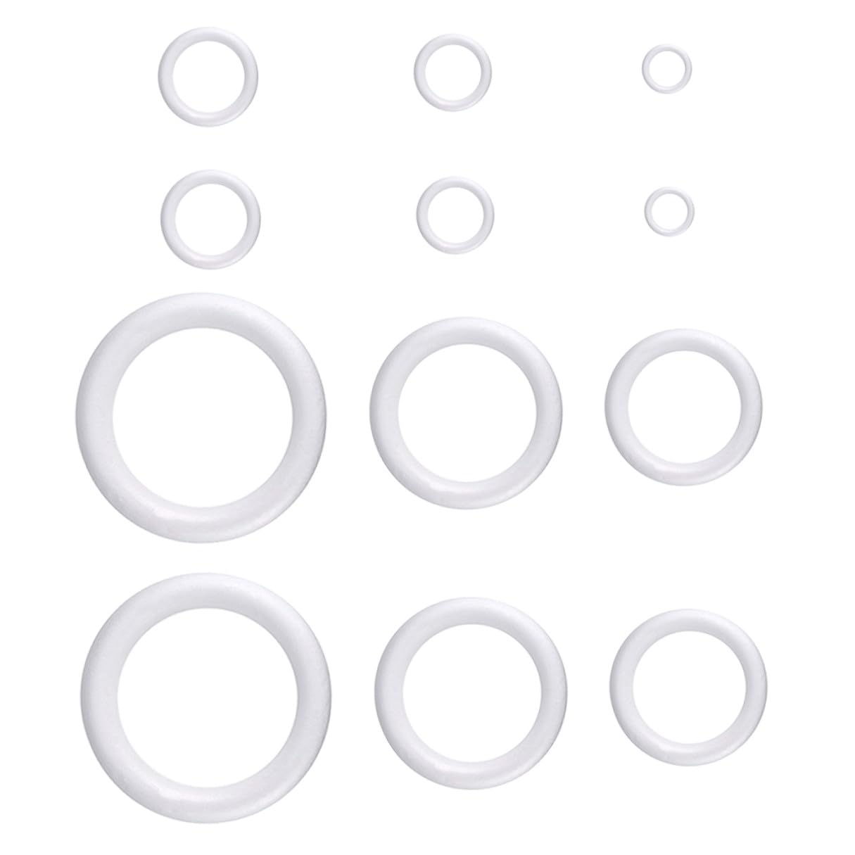 Couronne artisanale de donuts bicolores Healvian : lot de 12 pièces pour bricolage