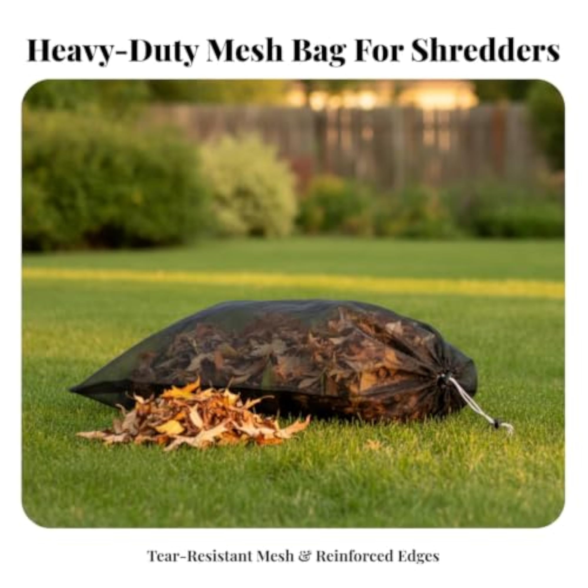 Breathable Mesh Collection Bag with Drawstring Closure