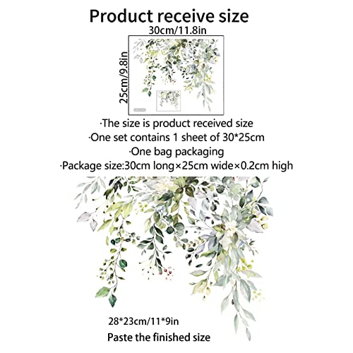 Hiccval Plant Leaves Flowers Toilet Seat Lid Stickers Self-Adhesive Bathroom Wall Sticker Green Leaf Floral Toilet Lid Decals Diy Removable Waterproof Toilet Sticker #TOP7