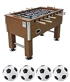 Este futbolín es ideal está fabricado en sólida madera MDF con barras de metal que refuerzan las patas haciendo el articulo indestructible y resistente. asas ergonómicas fáciles de manejar. Óptimo para partidos divertidos con amigos o parientes.