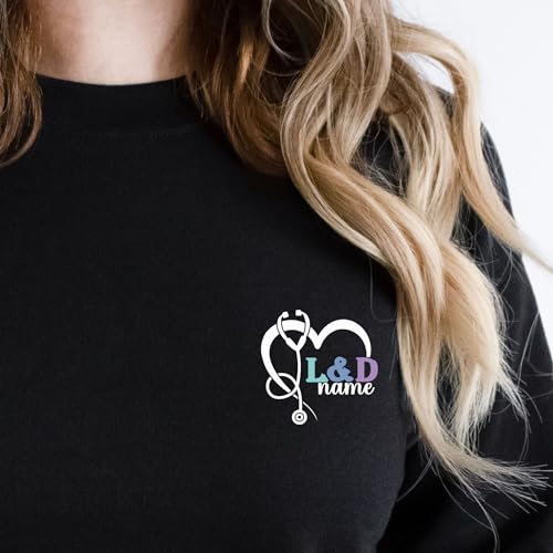 Custom L&D Nurse Sweatshirt, Personalized LD Nurse Shirt, Nurse Appreciation Gift, Labor And Delivery Nurse Sweater, LD Nurse Gift2