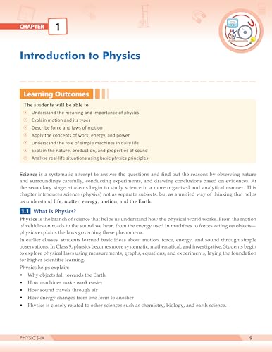 Image of Full Marks Discover Physics Textbook for Class 9 | Based on New NCERT Syllabus | Aligned with NEP 2020 & NCF-SE 2023 | For 2027 Examination
