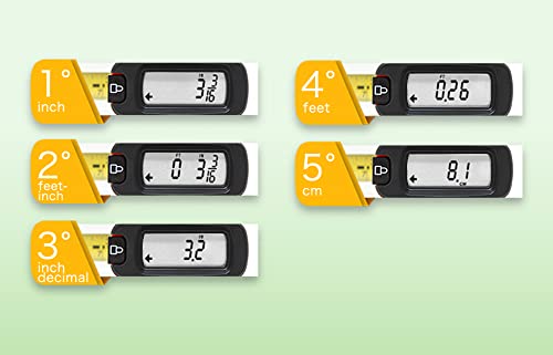 HISS 16.0 feet TAPE_MEASURE, Manual Lock, Digital Tape Measure with Large LED Screen, Weather-Resistant Polycarbonate Plastic - Image 3