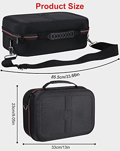 5. Bild von Tasche Kompatibel mit Nintendo Switch/OLED, Harte Tragetasche für Konsolle, Dock, HDMI Kabel, Pro Kontrolleur und Andere Zubehör mit 18 Spielkassetteng