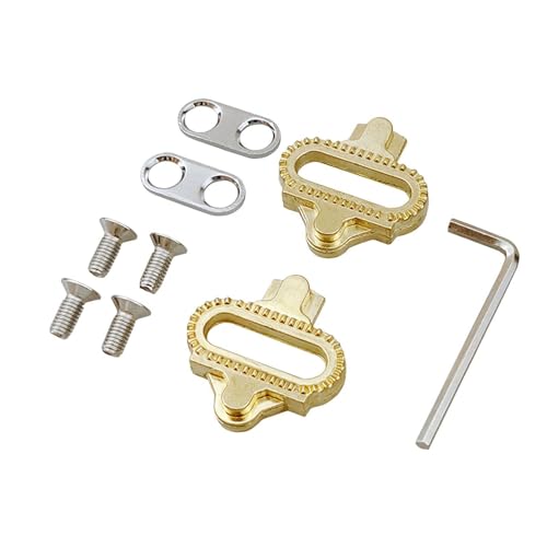 RNXRZANK Bicycle Cleats Indoor Outdoor Riding Mountain Bike Replacement Copper Cycling
