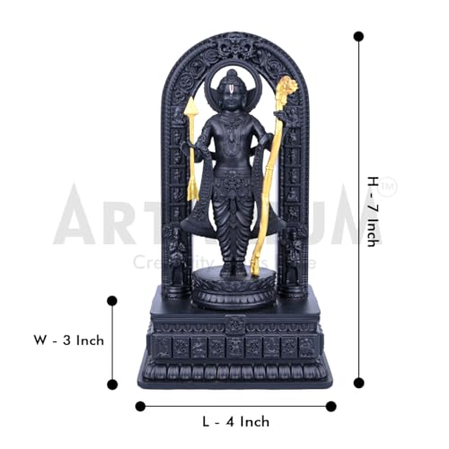 Image of Artarium Shri Ram Lalla Murti Ayodhya Statue Ram for Home Decor Living Room Showpiece (Ram Lalla Idol 7 Inch)