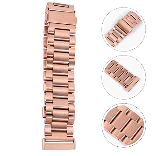 ULTECHNOVO Compatível Com Fitbit Versa 3/ Sense Metal Aço Inoxidável Pulseira de Substituição para R