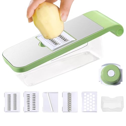 Rallador De Patatas | Cortador Multifuncional De Patatas En Rejilla | Cortador Manual Para Quesos Col Frutas Preparación Cocina Diaria Hogar Acampada Ensaladas