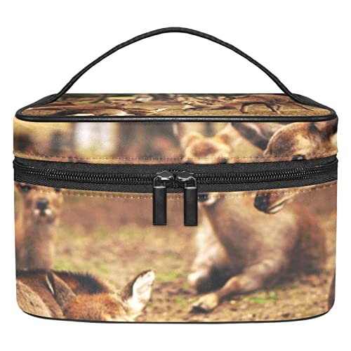 Trousse de maquillage animaux cerfs pour ranger les flacons de toilette