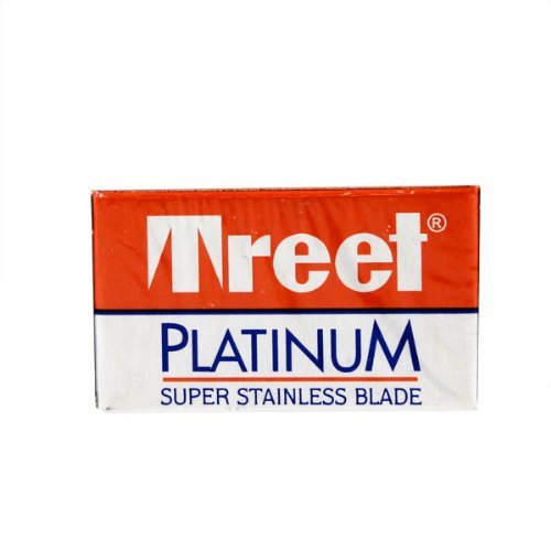 Platinum Super Stainless Double-Edge Blades - 10 razor blades by Treet
