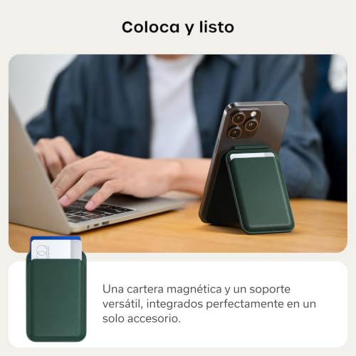 Cartera MagSafe Satechi de material premium PU con tarjetero para iPhone 15 2