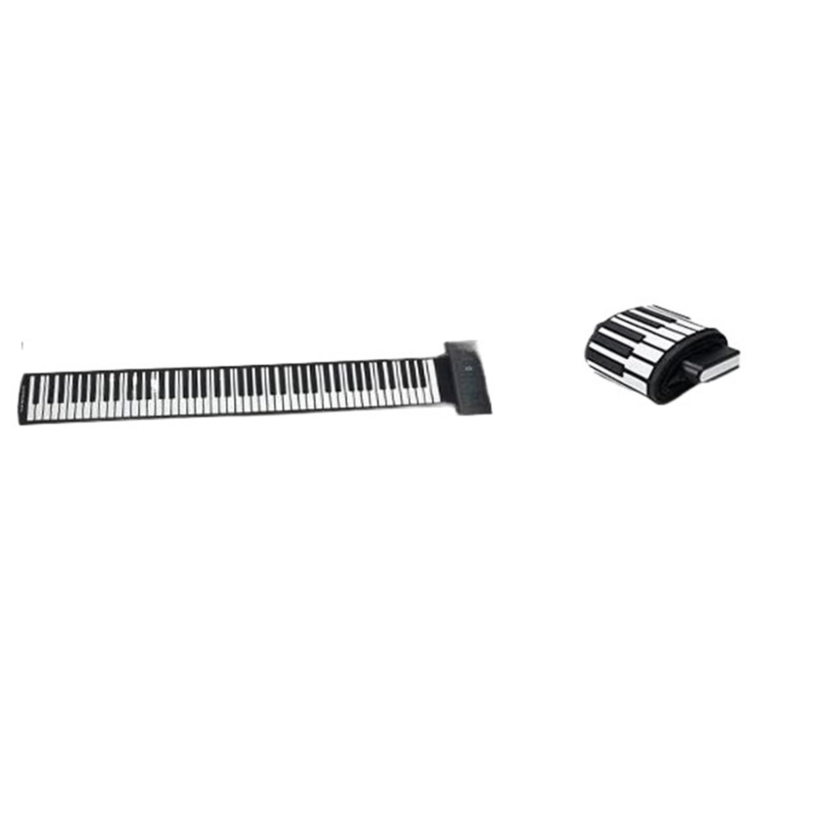 Pianino Elektroniczne 88 Klawiszy Roll Up Piano 128 Rytmów I Tonów Przenośne Elektryczne Cyfrowe