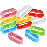 12 Pieces Replacement Fastener Ring 20 mm Silicone Replacement Fastener Secure Loops Silicone...