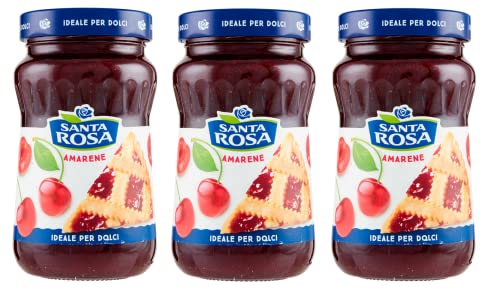 3 mermeladas de cereza agria de Santa Rosa Confettura Amarene ideal para postres de 600 g