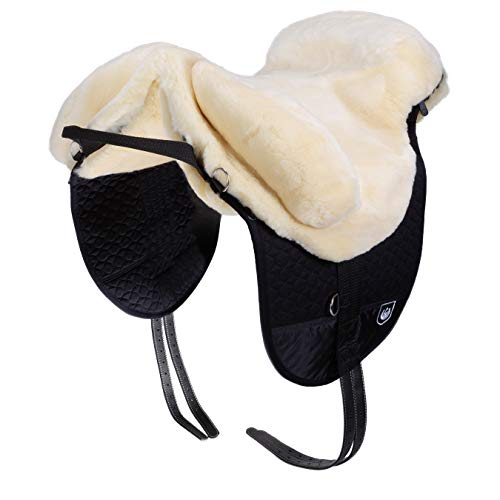 Caratteristiche:La sella in pelliccia è ideale per la monta a pelo.La parte inferiore e superiore è realizzata in vera pelliccia di agnello e offre una piacevole imbottitura per voi e il vostro cavallo.L'imbottitura estraibile a sinistra e destra della colonna vertebrale aumenta il comfort e protegge la schiena del cavallo.Miglior presa grazie agli inserti di pelliccia laterali.Sotto la pelliccia può essere inserita una struttura in ferro con portastaffili anticaduta per staffe.