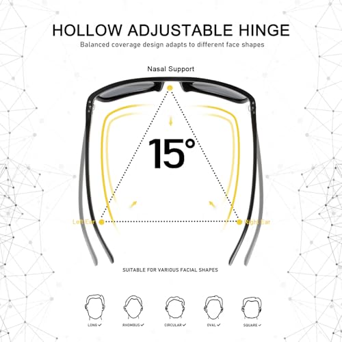 Polarized Golf Sunglasses for Men Women