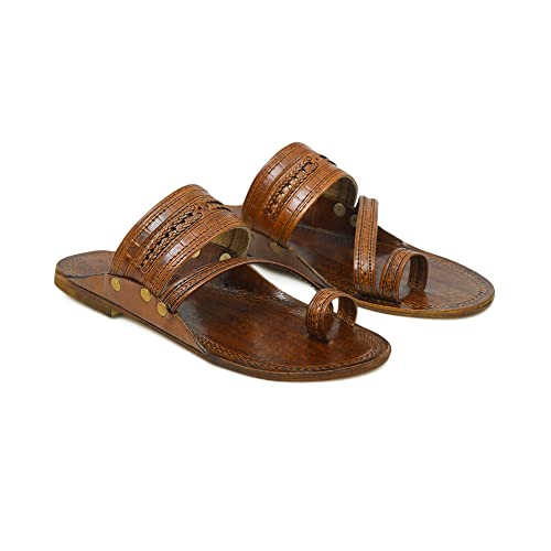 STEPHORN Leather Kolhapuri Chappals for Men Men's Kolhapuri Slippers Leather Slippers for