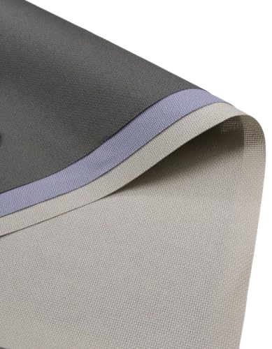 Image of KCS 3 pc of 15 inch x 18 inch(38cmx45cm) 18 Count Cross Stitch Cotton Aida Cloth Needlework Rolled Fabric Box,18CT,Pearl Grey +Light Steel Grey+Dark Grey
