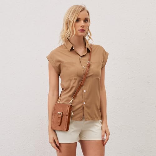 Cell Phone Purse Small Crossbody Bags for Women Leather Cellphone Wallet Travel Shoulder Handbag2