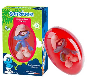 Le comptoir du Bain Savon Solide Schtroumpf à lunette Cerise 80g