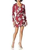 cupcakes and cashmere Women's Jarrett Wrap Dress, Earth Red, Medium