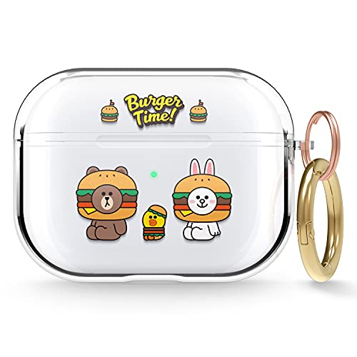 Elago L Line Friends Burger Time Clear Case Compatible With Airpods Pro, Durable Full Body Protection, Reduced Yellowing, Reduced Smudging [Official Merchandise] (All) #TOP18