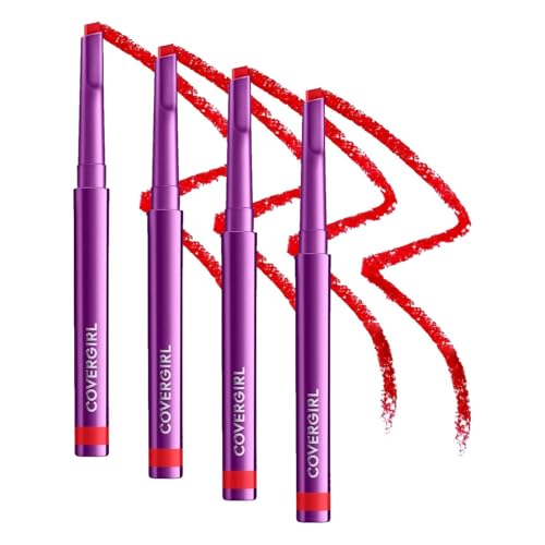 COVERGIRL Simply Ageless Lip Flip Liner Devoted Red (Pack of 4)