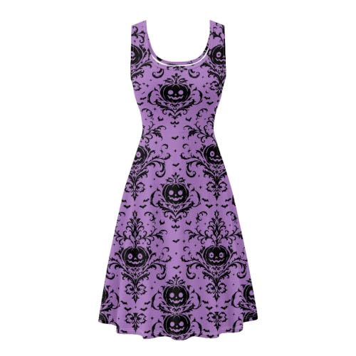 Image of TOADDITDO Womens Summer Sleeveless Tank Dress with 2 Side Pockets XS-4XL Plus Size