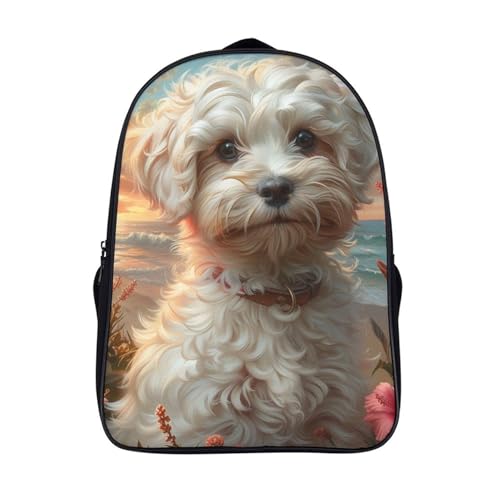 Mochila infantil impermeable de gran capacidad con bolsillos laterales y correas cómodas