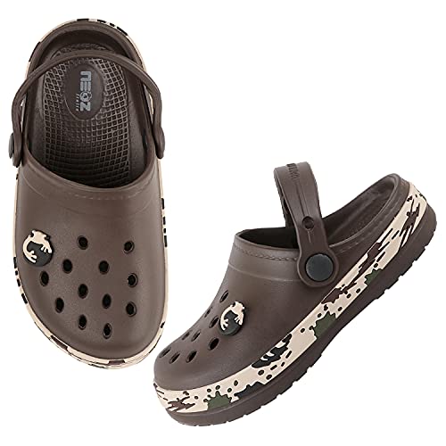 Image of URJO Splash Kid's Clogs /Sandals with Adjustable Back Strap Ultra Soft & Flexibility Anti Skid Comfortable Waterproof Daily Mules Clogs /Sandals Boy's & Girl's