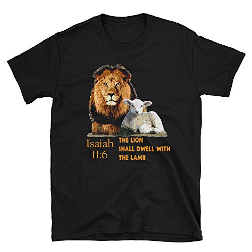 The Lion and The Lamb Isaiah 11:6 Unisex T-Shirt - Main Image