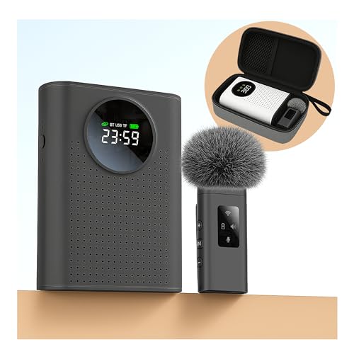 BSONE Voice Amplifier with Wireless Microphone for Teachers – Portable Bluetooth Clip-On PA System...