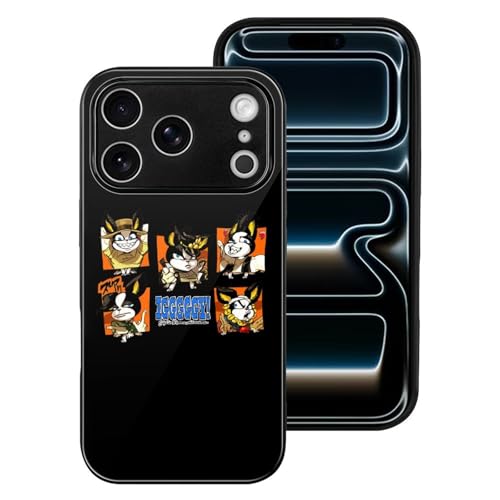 iPhone17Pro用ケース スマホケース 耐衝撃 強化ガラス ジョジョの奇妙な冒険 イギー いphone17Pro用ケース おしゃれ 軽量 黄変防止 あいふぉん17Pro用 カバー 脱着簡単 贈り物