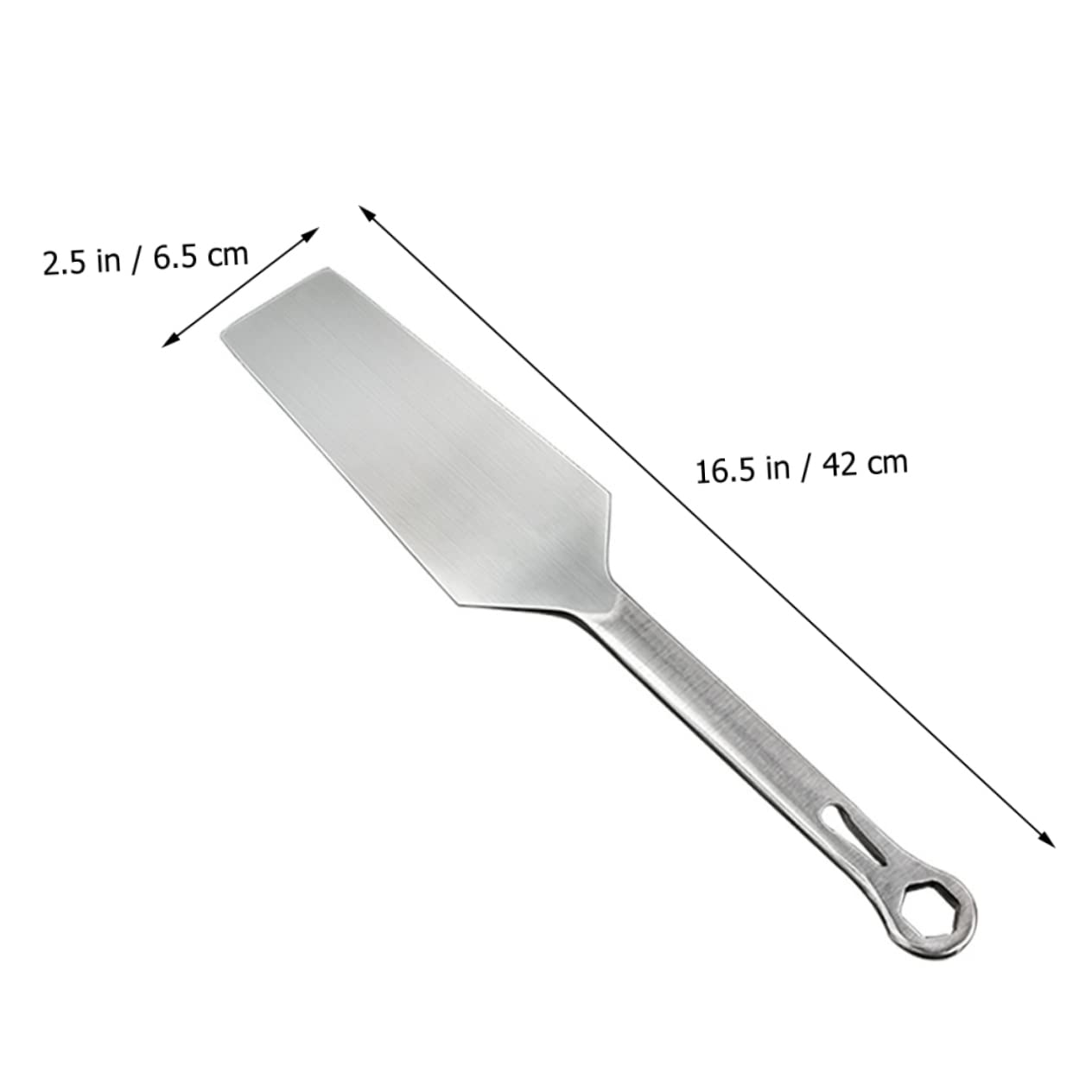DOITOOL Truelle à Plâtre Couteau à Enduire Multifonction en Acier Inoxydable Argenté Outil de Coupe Pièce Forgée pour Travaux de Maçonnerie