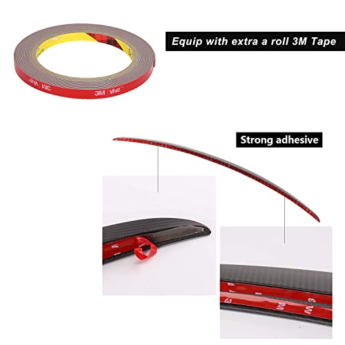 ThinSGO Matt Long Carbon Fiber Trunk Spoiler for Tesla Model 3 Trunk Lip Spoiler Wing Rear Spoiler Lip Kit Exterior Rear Spoiler Kit for Tesla Model 3 2017 2018 2019. (Matte) by ThinSGO - Used condition - Image 5