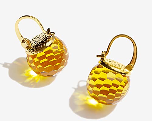 Image of Crystal Earrings for Women, Sparkly Austrian Crystal Disco Ball Earrings, 18K Gold Plated Post Drop Earrings with Colorful Spheres, Hypoallergenic & Lightweight, Ideal Gift for Her