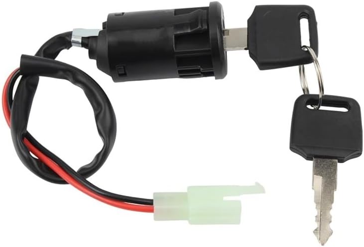 Motorcycle Ignition Switch 2 Wire Lock Female Ignition Key Fit for Su Hon 4 Wheeler ATV Scooters Accessories