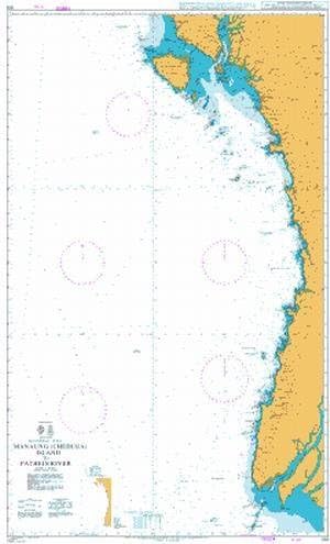 UKHO BA Chart 818: Manaung (Cheduba) Island to Pathein River