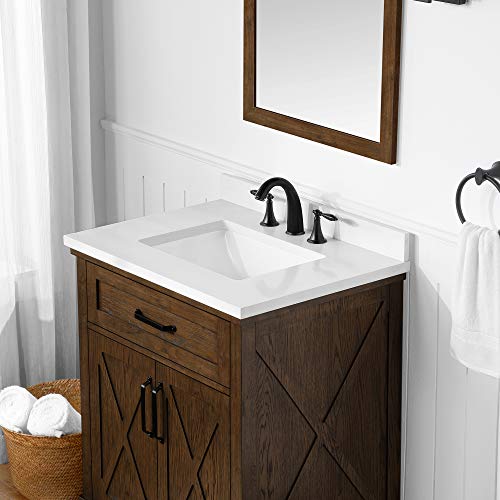 Ove Decors Ollie 30 In. Single Sink Bathroom Vanity In Antique Coffee Finish #TOP5