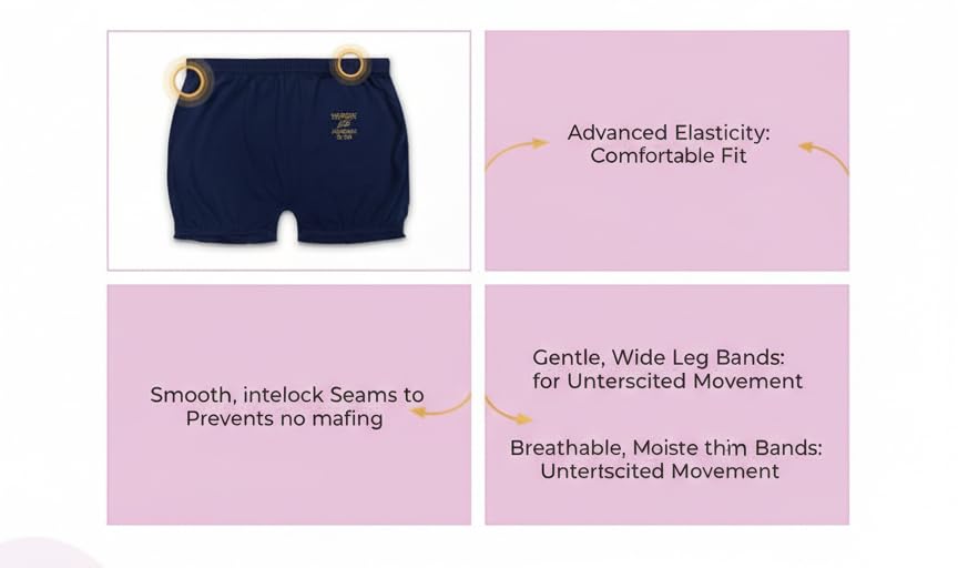 GIIG Girls Cotton Innerwear, 100% Pure Cotton, Soft & Breathable, Comfortable, 2 Count (in, Age, 2 Years, 3 Years, 10, Plain) 4
